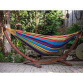 Vivere Hammocks Double Cotton Hammock with Stand