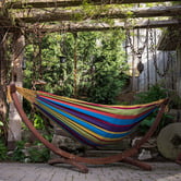 Vivere Hammocks Double Cotton Hammock with Stand