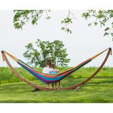 Vivere Hammocks Double Cotton Hammock with Stand