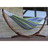 Vivere Hammocks Double Cotton Hammock with Stand
