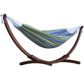 Vivere Hammocks Double Cotton Hammock with Stand