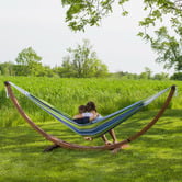 Vivere Hammocks Double Cotton Hammock with Stand