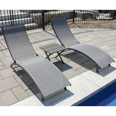 Vivere Hammocks 3 Piece Coral Springs Aluminium Lounger Set
