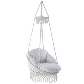 Vivere Hammocks Fringed Deluxe Macrame Hammock Chair