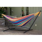 Vivere Hammocks Combo Double Cotton Hammock with Stand