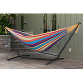 Vivere Hammocks Combo Double Cotton Hammock with Stand