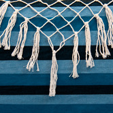 Vivere Hammocks Brazilian Fringed Cotton Single Hammock Chair