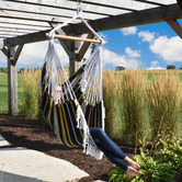 Vivere Hammocks Brazilian Fringed Cotton Single Hammock Chair