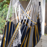Vivere Hammocks Brazilian Fringed Cotton Single Hammock Chair