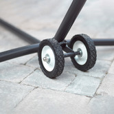 Vivere Hammocks Black Hammock Stand Wheel Kit