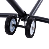 Vivere Hammocks Black Hammock Stand Wheel Kit