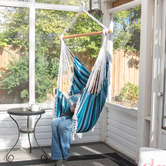 Vivere Hammocks Brazilian Fringed Cotton Single Hammock Chair