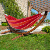 Vivere Hammocks Double Cotton Hammock with Stand