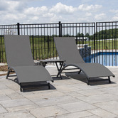 Vivere Hammocks 3 Piece Coral Springs Aluminium Lounger Set