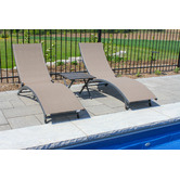 Vivere Hammocks 3 Piece Coral Springs Aluminium Lounger Set