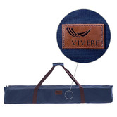 Vivere Hammocks Combo Cotton Double Hammock with Steel Stand