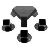 Vivere Hammocks 4 Piece Steel Tripod Bracket Set