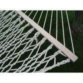Vivere Hammocks Natural Double Beech Wood &amp; Cotton Hammock