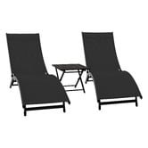 Vivere Hammocks 3 Piece Coral Springs Aluminium Lounger Set