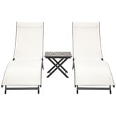 Vivere Hammocks 3 Piece Coral Springs Aluminium Lounger Set