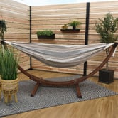 Vivere Hammocks Dove Stevie Double Hammock with Stand