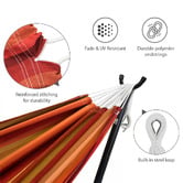Vivere Hammocks Sunset Stevie Double Hammock with Stand