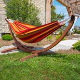 Vivere Hammocks Sunset Stevie Double Hammock with Stand