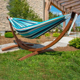 Vivere Hammocks Token Surfside Stevie Double Hammock with Stand
