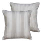 Madras Link Striped Fraser Linen-Blend Cushion