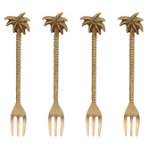 Madras Link Palm Tree Aluminium Dessert Forks