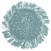 Madras Link Aqua Fringe Placemat