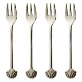 Madras Link Scalloped Shell Aluminium Dessert Forks