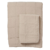 Madras Link Neutral Bailey Cotton Queen Coverlet Set