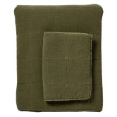 Madras Link Olive Bailey Cotton Queen Coverlet Set