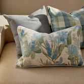Madras Link Sanders Rectangular Linen-Blend Cushion