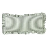 Madras Link Ruffles Cotton Lumbar Cushion