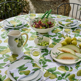 Madras Link Pear Cotton Slub Tablecloth