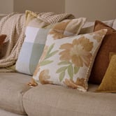 Madras Link Rosie Linen-Blend Cushion
