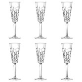 RCR Cristalleria Italiana Etna 187ml Glass Champagne Flutes