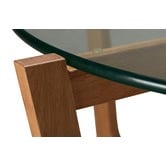 Estudio Furniture Monterey Glass &amp; Oak Coffee Table