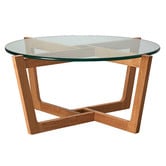 Estudio Furniture Monterey Glass &amp; Oak Coffee Table