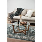 Estudio Furniture Monterey Glass &amp; Oak Coffee Table