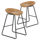 Estudio Furniture 66cm Remy Faux Leather Counter Stools