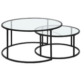 EstudioFurniture 2 Piece Coco Nesting Coffee Tables Set | Temple & Webster