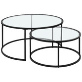 Estudio Furniture 2 Piece Coco Nesting Coffee Tables Set