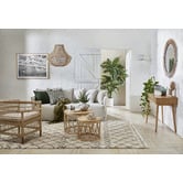 Estudio Furniture 2 Piece Loop Round Rattan Coffee Table Set