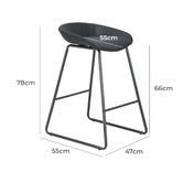 Estudio Furniture 66cm Remy Faux Leather Counter Stools