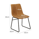 Estudio Furniture Regus Faux Leather Dining Chairs