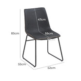 Estudio Furniture Regus Faux Leather Dining Chairs