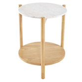 Estudio Furniture Maybury 2 Piece Marble Coffee &amp; Side Table Set